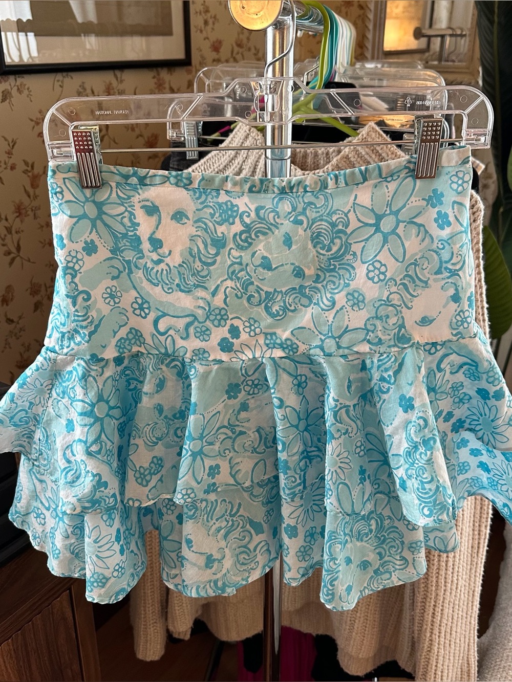 Vintage Lilly Pulitzer lion print skirt sz 4
